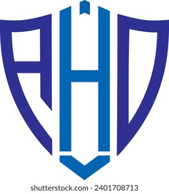 AHD Shield icon logo design, vector file logo icon, 
