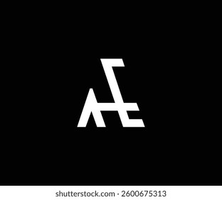 AHE letter modern clean logo