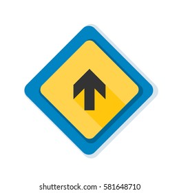 Ahead Up Arrow sign illustration