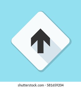 Ahead Up Arrow sign illustration