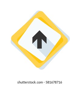 Ahead Up Arrow sign illustration