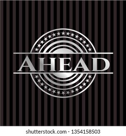 Ahead silver emblem or badge