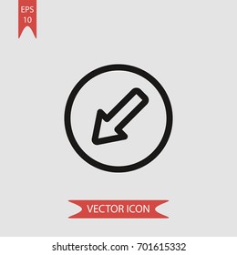 Ahead vector icon illustration symbol