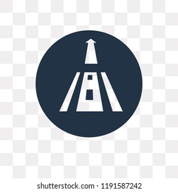 Ahead vector icon isolated on transparent background, Ahead transparency concept can be used web and mobile