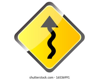 ahead warning sign