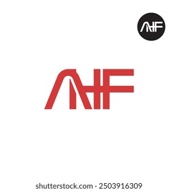 AHF Logo Letter Monogram Design