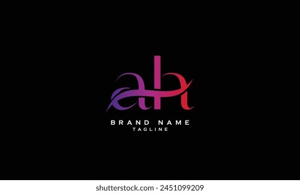 AHH, HAH, HHA, AH, HA, Abstract initial monogram letter alphabet logo design