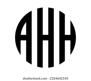 AHH letter logo design vector template