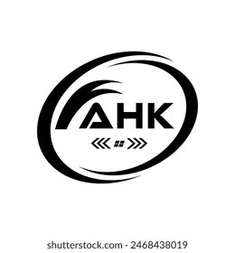 AHK letter logo Design. AHK Simple and modern monogram logo. AHK Abstract Alphabet vector Design.