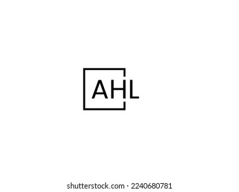 AHL Letter Initial Logo Design Vector Illustration