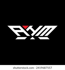 AHM Brief Logo Vektordesign, AHM einfaches und modernes Logo. AHM luxuriöses Alphabet-Design  