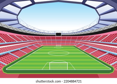 Ahmed Bin Ali Stadium Football World Cup Background For Banner, Soccer World Cup 2022 