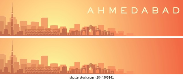 Ahmedabad Beautiful Skyline Scenery Banner