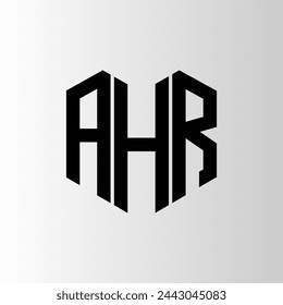 AHR letter logo abstract design. AHR unique design. AHR.

