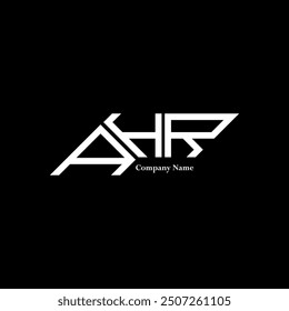 AHR logo design, AHR simple and modern logo. AHR luxurious alphabet design  
