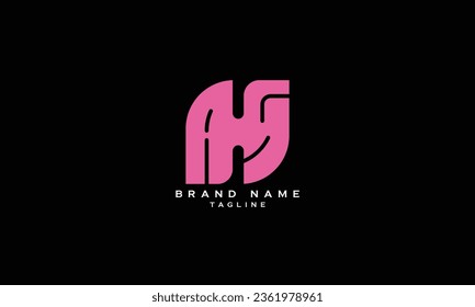 AHS, ASH, HAS, HSA, SHA, SAH, AS, SA, AG, GA, Abstract, Logo-Design für Anfangsbuchstaben