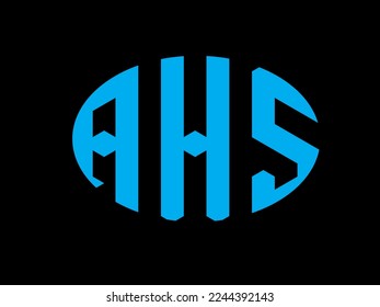 AHS Letter Logo design. AHS alpabet design logo. AHS modern letter logo with white background. AAHS  logo.