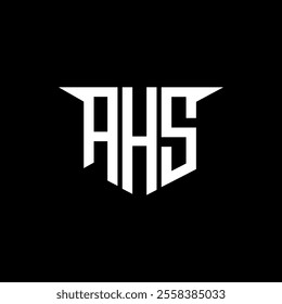 AHS letter logo design with white background in illustrator, vector logo modern alphabet font overlap style, calligraphy designs for logo, Poster, Invitation, etc.
