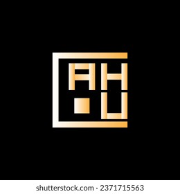 AHU letter logo vector design, AHU simple and modern logo. AHU luxurious alphabet design  
