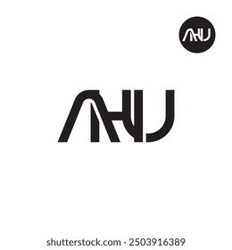 AHU Logo Letter Monogram Design