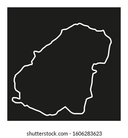 Ahuachapan region map in El Salvador