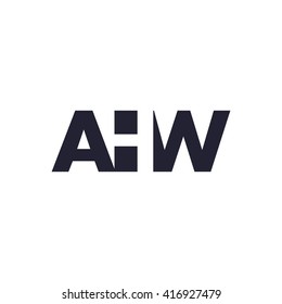 Ahw Logo Vector Graphic Branding Letter Stock Vector (Royalty Free ...