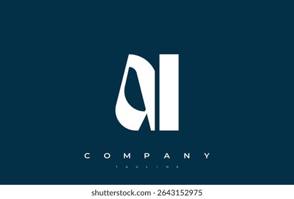 AI Abstract Geometric Logo Design. Modern and elegant logo design with simplistic typography elements, showcasing branding excellence.