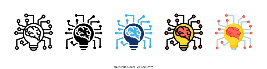 Ai Adoption Icon Collection With Multiple Styles