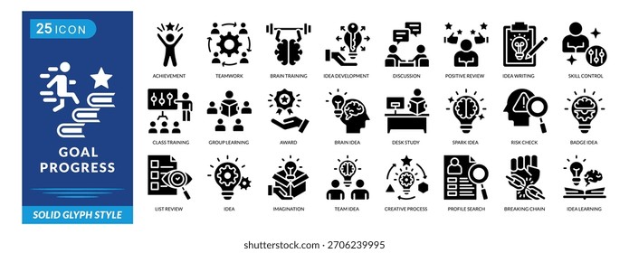 Conjunto de ícones do Ai Advisor em estilo azul. um pacote de ícones contém Idea Engine,Intelligence,Circuit,Data Mindset,AI Advisor,Investment Launch,Feedback Bot,Strategic,Performance,AI Advisor