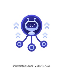 Projeto de agente de IA com robô para aplicativos e web
