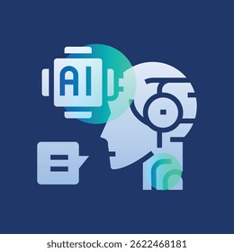 Ilustración de morfismo de vidrio de AI Agents. Elementos borrosos de transparencia. Ui diseño en capas. Elemento aislado de Vector. 