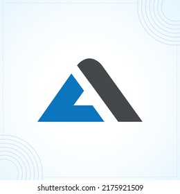 Ai or AL letter business modern creative premium logo design vector template