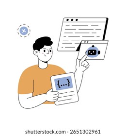Ai Alignment Modern illustrations. Eps 10 file on transparent background