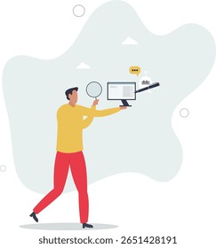 AI ou inteligência artificial postagens automáticas de blogues de história .Robotic escrevendo notícias publicar e criação de artigo... vida de personagem .
