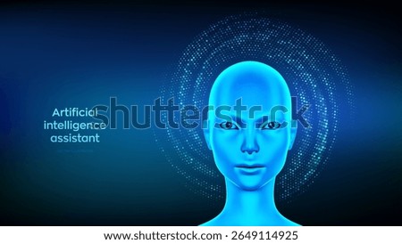 Free Stock Photo of Artificial Intelligence Concept With Binary Numbers ...