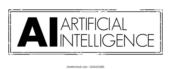 IA - La inteligencia artificial es una inteligencia demostrada por las máquinas, a diferencia de la inteligencia natural mostrada por animales incluyendo humanos, marca de concepto de texto de acrónimo