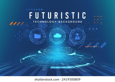 AI or Artificial intelligence digital technology futuristic circuit digital. Abstract futuristic curve digital line design.Modern futuristic design.Digital pattern technology.Vector illustration.