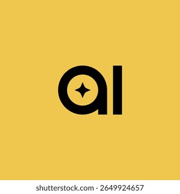AI artificial intelligence icon design. letter AI vector logo illustration