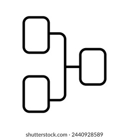 AI (artificial intelligence) icon on white background.