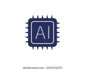 Ai, icono de inteligencia artificial. Icono de Imagen del Cargar 2