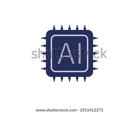 Ai, artificial intelligence icon. Upload image icon 2