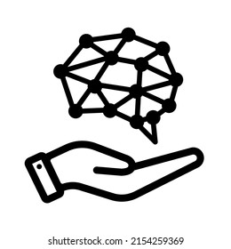 AI ( artificial intelligence)  innovation technology icon