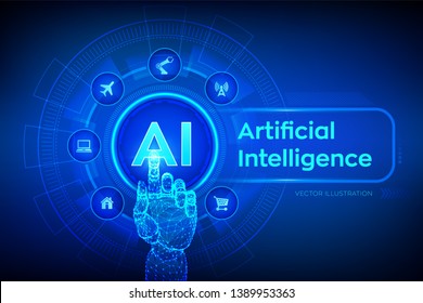 Ai Artificial Intelligence Machine Learning Big Stock Vector (Royalty ...