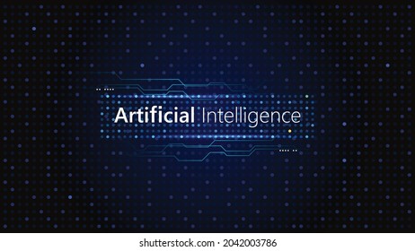 Ai Artificial Intelligence Technology Background Abstract Stock Vector ...