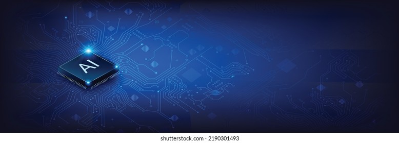 AI Artificial intelligence technology futuristic concept ot connection line element abstract background vector illustration eps10