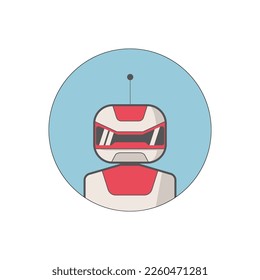 Ai artificial intelligence technology hi tech business icon. open Ai icon, smart bot, robot character on white background, Abstract, vector. design for chatbot, web banner, tech, wen site.  