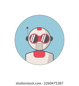 Ai artificial intelligence technology hi tech business icon. open Ai icon, smart bot, robot character on white background, Abstract, vector. design for chatbot, web banner, tech, wen site.  