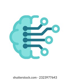 AI (Artificial Intelligence) vector icon illustration