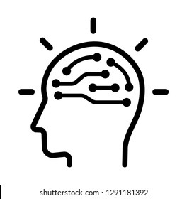 AI ( arttificial intelligence) icon