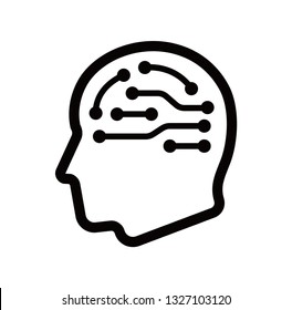 AI ( arttificial intelligence) / innovation technology icon